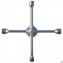 Ключ-крест баллонный, 17 х 19 х 21 мм, квадрат 1/2", усиленный, толщ. 16 мм