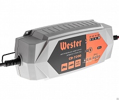 Устройство зарядное WESTER CD-7200 для АКБ 12В/24В, макс 7А, АКБ до 230Ач