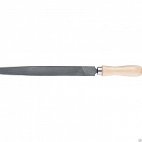 Напильник, 200 мм, плоский, деревянная ручка// СИБРТЕХ СИБРТЕХ
