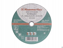Круг абразивный отрезной Hammer Flex 232-024 мет 41 230х3х22 A30 S BF