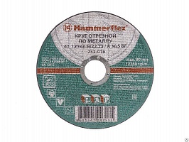 Круг абразивный отрезной Hammer Flex 232-016 мет 41 125х2,5х22 A30 S BF
