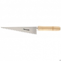 Ножовка по гипсокартону, 180 мм, деревянная рукоятка SPARTA