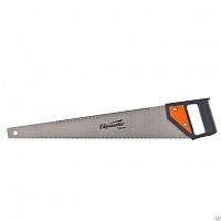 Ножовка по дереву, 500 мм, 5-6 TPI, каленый зуб, линейка, пластиковая рукоя
