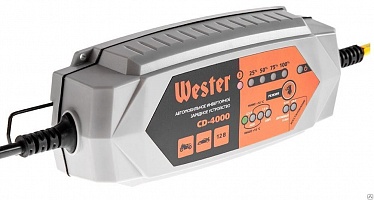 Устройство зарядное WESTER CD-4000 для АКБ 12В, макс 3,5А, АКБ до 120Ач